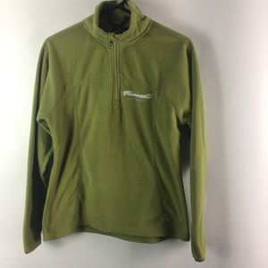 Polar Fleece Jacket Minnesota Up North Large Green
